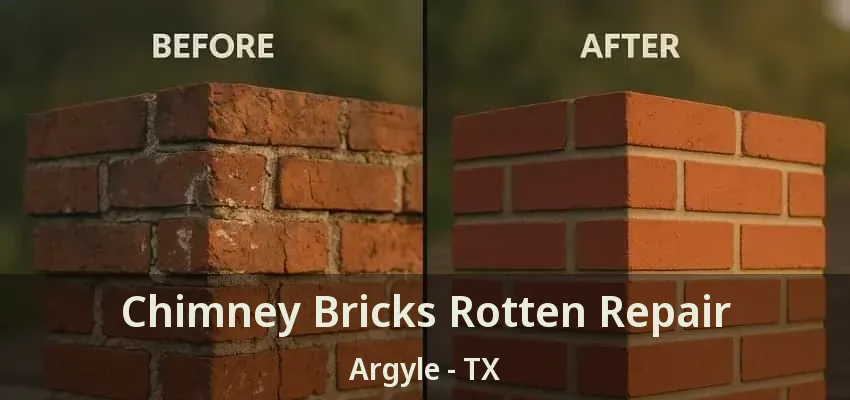Chimney Bricks Rotten Repair Argyle - TX