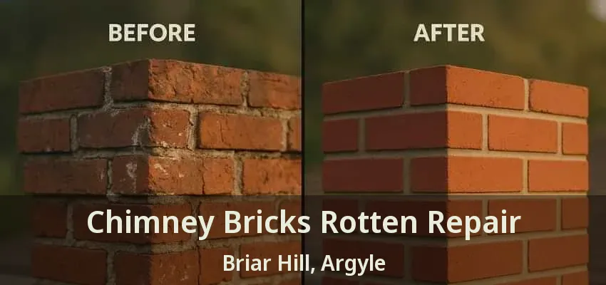 Chimney Bricks Rotten Repair Briar Hill, Argyle - TX