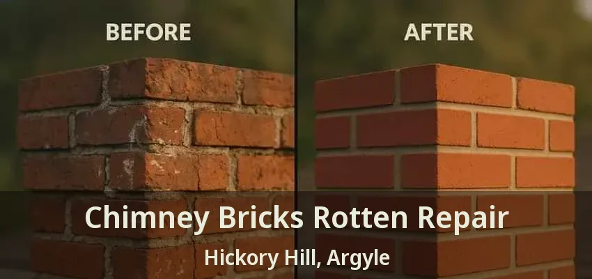 Chimney Bricks Rotten Repair Hickory Hill, Argyle - TX
