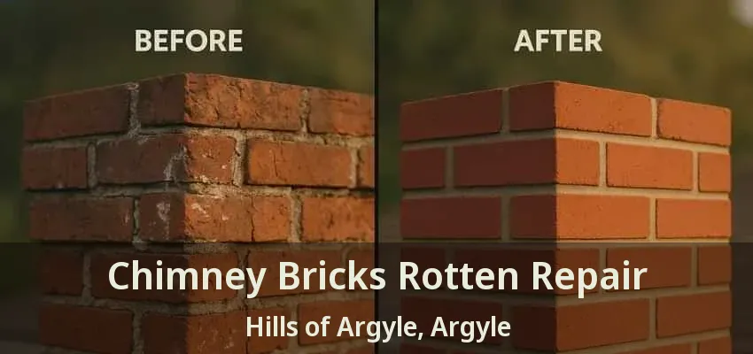 Chimney Bricks Rotten Repair Hills of Argyle, Argyle - TX