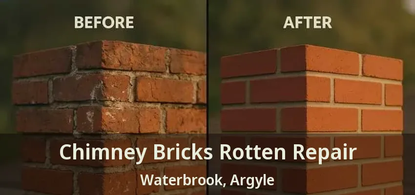 Chimney Bricks Rotten Repair Waterbrook, Argyle - TX