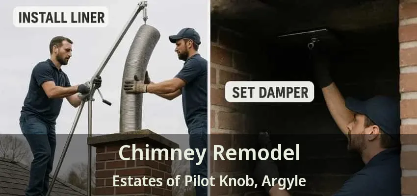 Chimney Remodel Estates of Pilot Knob, Argyle - TX