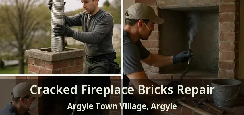 Cracked Fireplace Bricks Repair Argyle Town Village, Argyle - TX