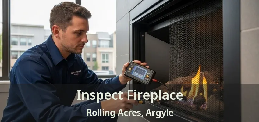 Inspect Fireplace Rolling Acres, Argyle - TX