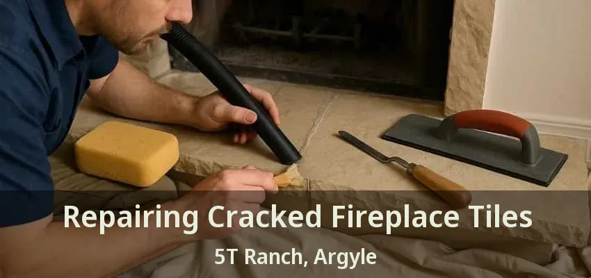 Repairing Cracked Fireplace Tiles 5T Ranch, Argyle - TX