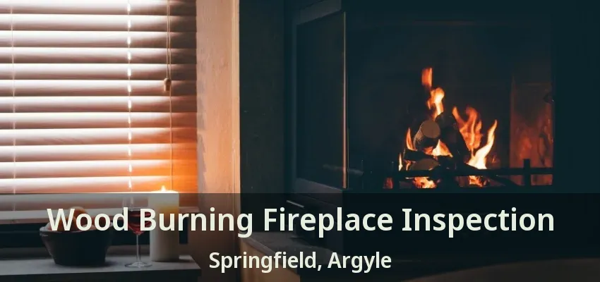 Wood Burning Fireplace Inspection Springfield, Argyle - TX