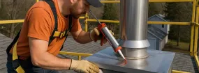Prefab Chimney Installation 5T Ranch, Argyle