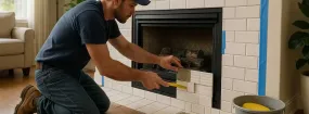 Repairing Cracked Fireplace Tiles Argyle